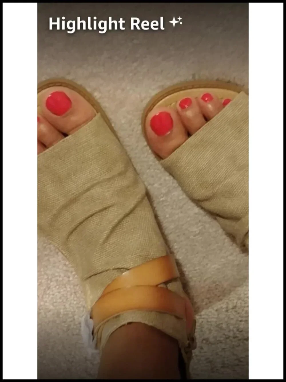 Wedge Sandal with Canvas Upper and Cushioned Footbed
